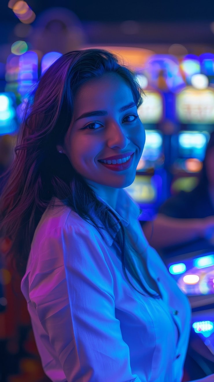 Meja blackjack live di platform bangjeff dengan kartu dan chip